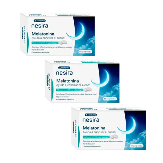 Acofar Acofarvital Melatonina 1,95 mg Embalagem 3 x 60 comprimidos