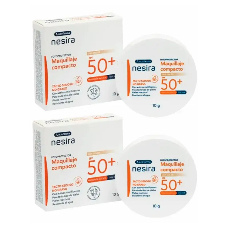 Acofar Derm Maquilhagem Compacta SPF 50+ 2 x 10 gr