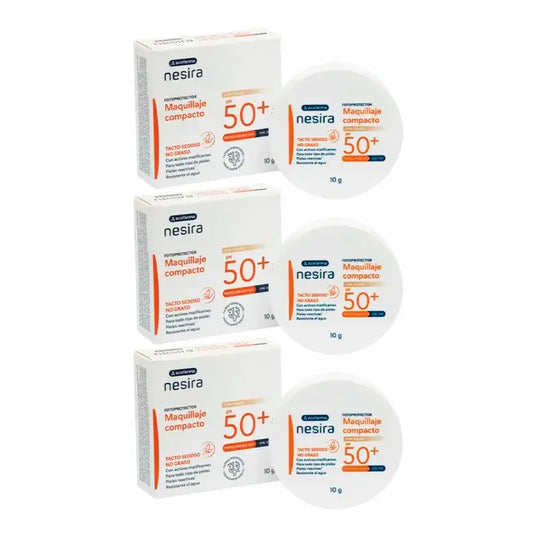 Acofar Derm Maquilhagem Compacta SPF 50+ 3 x 10 gr