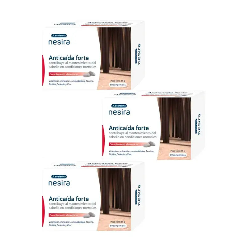 Acofar Nesira Anticaida Forte, Embalagem 3 x 60 comprimidos