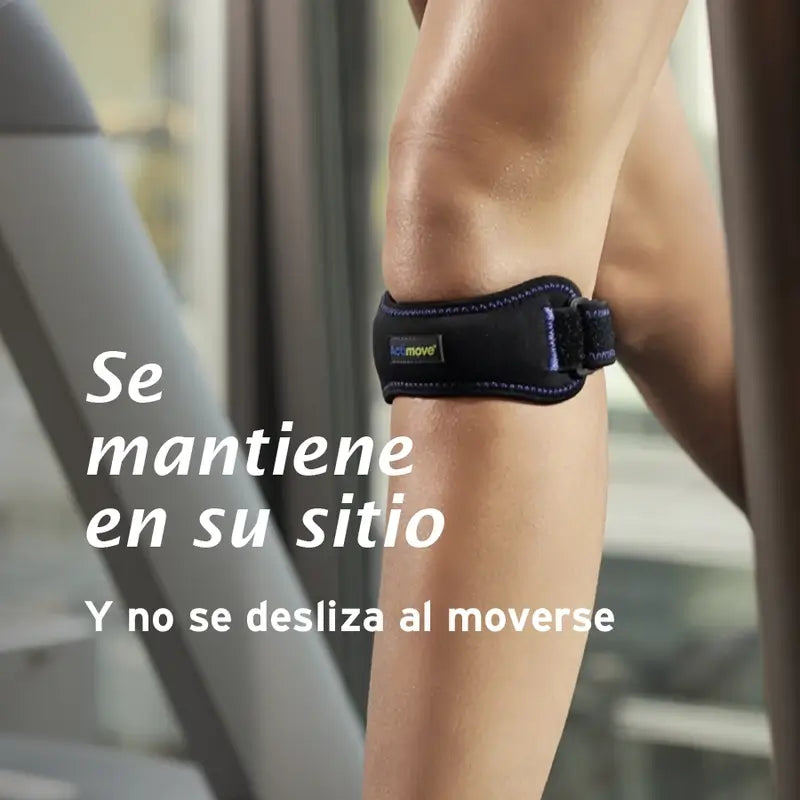 Actimove Correia Patellar Ajustável, Preto, Tamanho Universal
