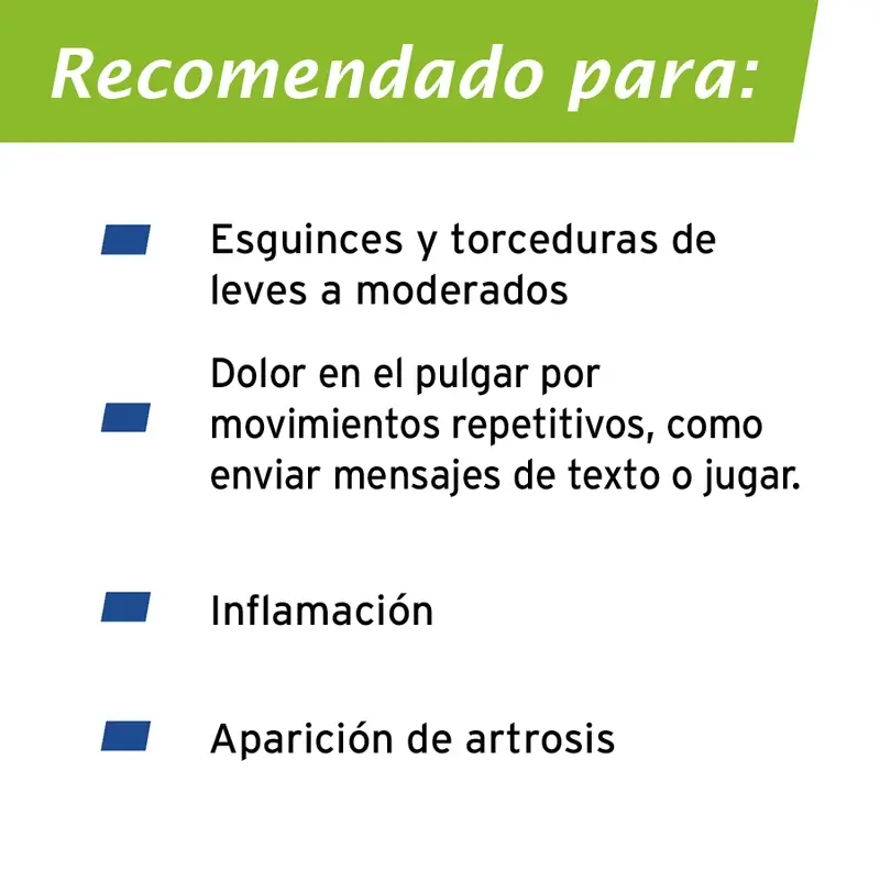 Estabilizador de polegar Actimove com talas pretas