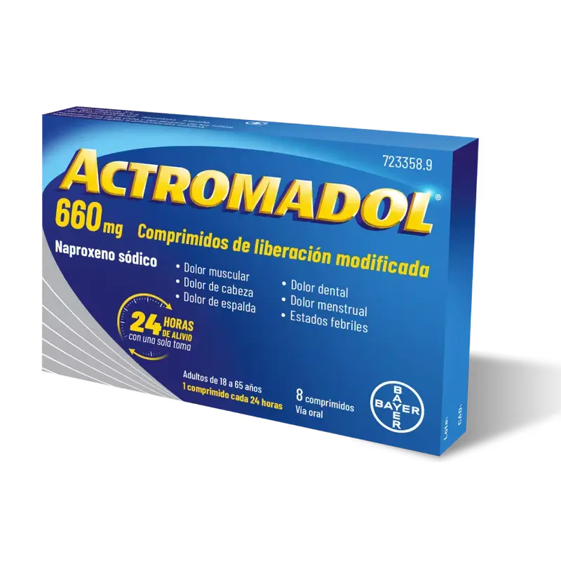 Actromadol 660 mg, 8 Comprimidos