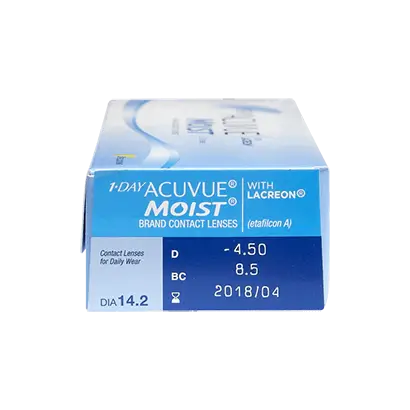 Acuvue 1 Day Moist Daily Spherical Lenses , 30 unidades - +4.25, 8.5, 14.2