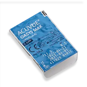 Acuvue 1 Day Oasys Max Lentes Diárias , 90 unidades - +6.50, 8.5, 14.30