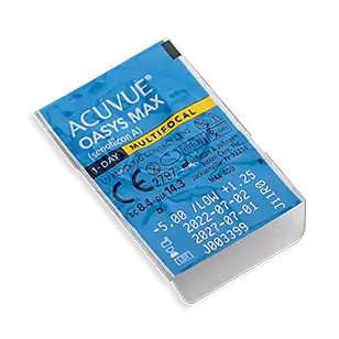 Acuvue 1 Day Oasys Max Daily Lentes Multifocais , 90 unidades - +0.50, 8.4, Alta, 14.30