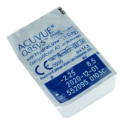 Acuvue 1 Day Oasys Com Lentes Diárias Hydraluxe , 30 unidades - +3.00, 8.5, 14.30