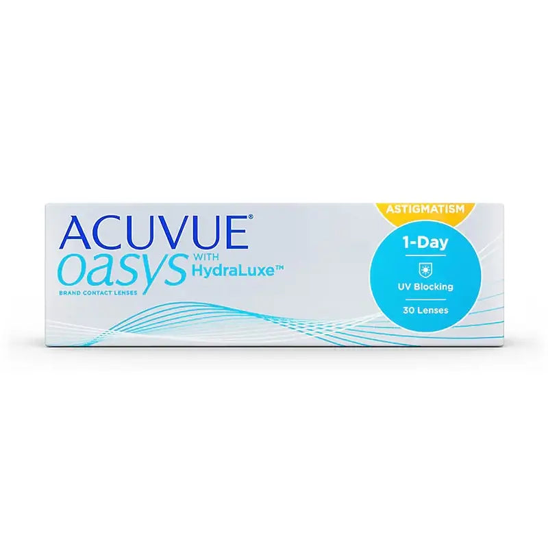 Acuvue Oasys 1 Day With Hydraluxe Daily Toric Lenses , 30 unidades