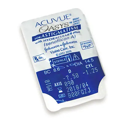 Acuvue Oasys Bi-weekly Toric Lenses , 6 unidades - +1.00, -0.75, 80, 8.6, 14.50
