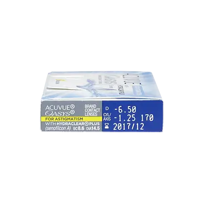 Acuvue Oasys Bi-weekly Toric Lenses , 6 unidades - +0.00, -2.75, 80, 8.6, 14.50