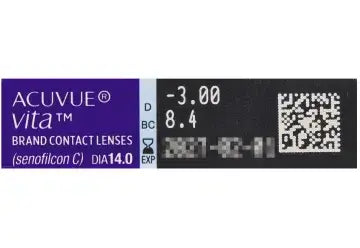 Acuvue Vita Biweekly Lenses , 6 unidades - +3.00, 8.8