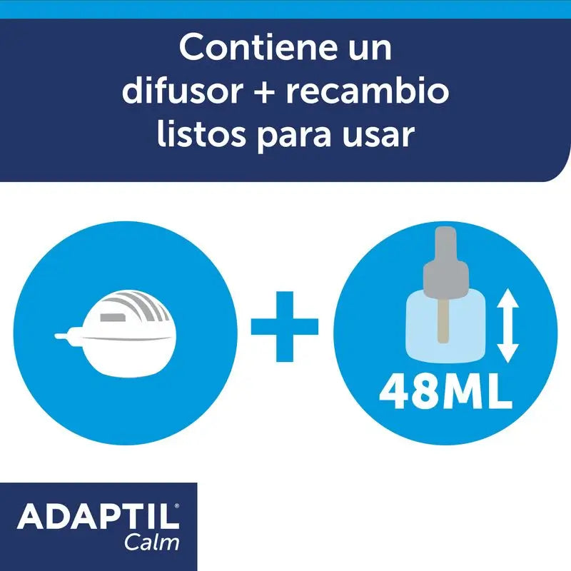 Difusor Adaptil Calm + Recarga 48 ml, 1Mês