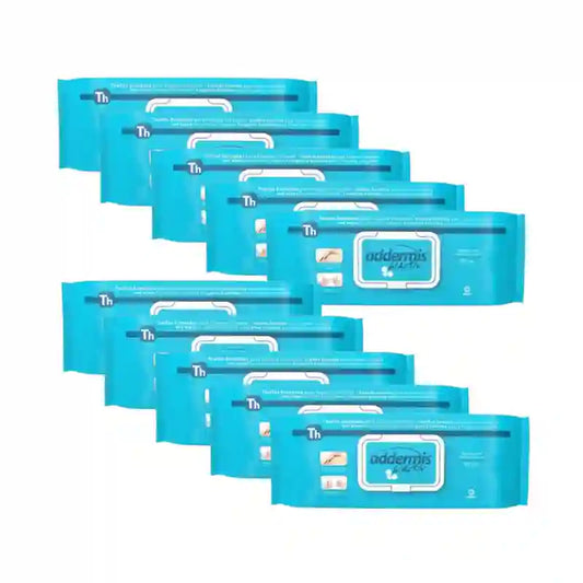 Toalhetes de higiene íntima para adultos Addermis Biactiv, 10X60 unidades