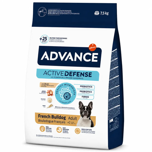 Bulldog Francês Adulto Canino Avançado 7,5Kg, comida para cães
