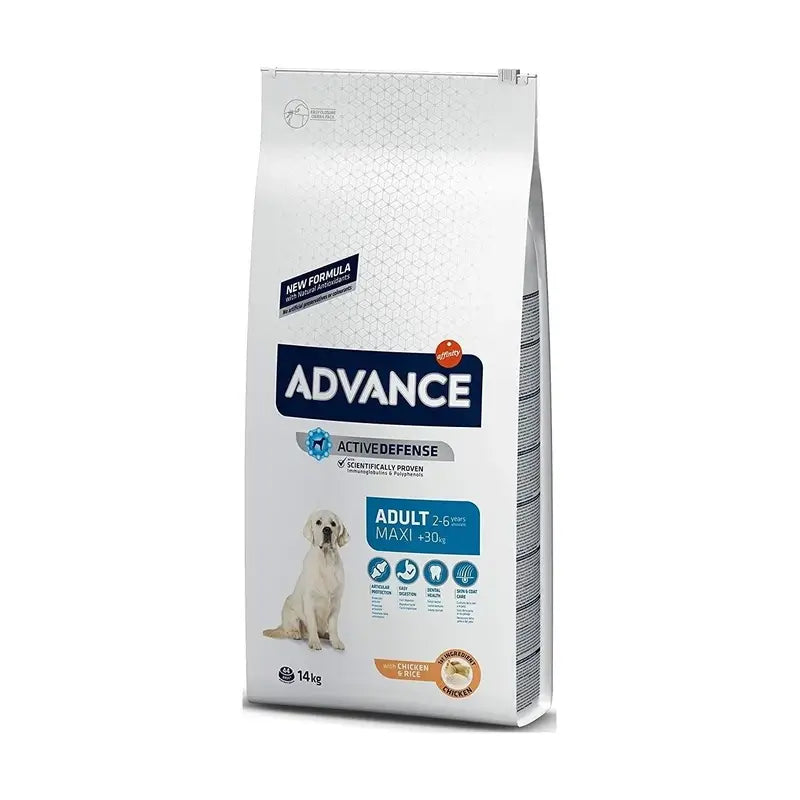 Advance Canine Adult Maxi Chicken Rice 14kg, comida de cão para cães