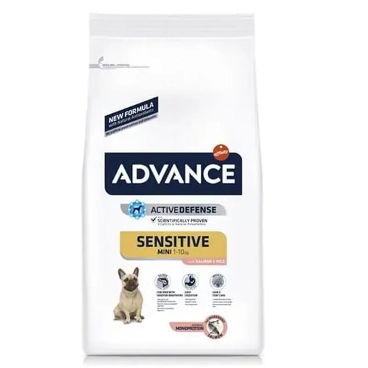 Advance Canine Adult Sensitive Mini Salmon 1,5Kg, alimento para cães