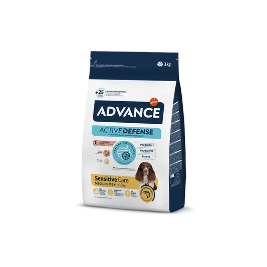Advance Canine Adult Sensitive Salmon Rice 3Kg, alimento para cães