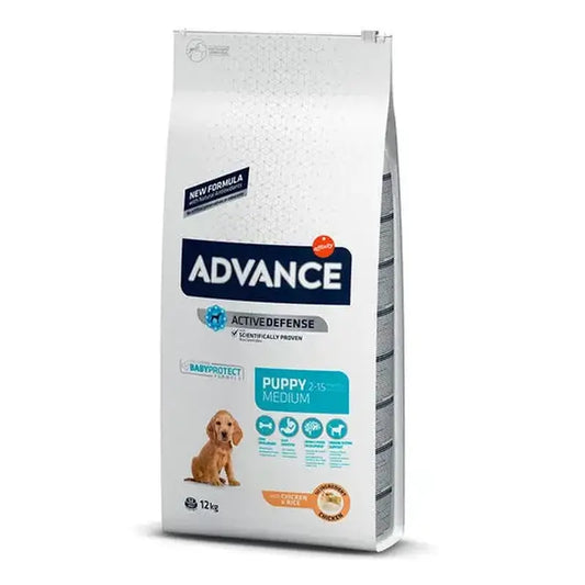 Advance Canine Puppy Medium Chicken Rice 12Kg, alimento para cães