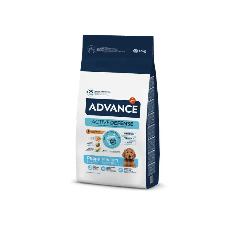 Advance Canine Puppy Medium Chicken Rice 12Kg, alimento para cães