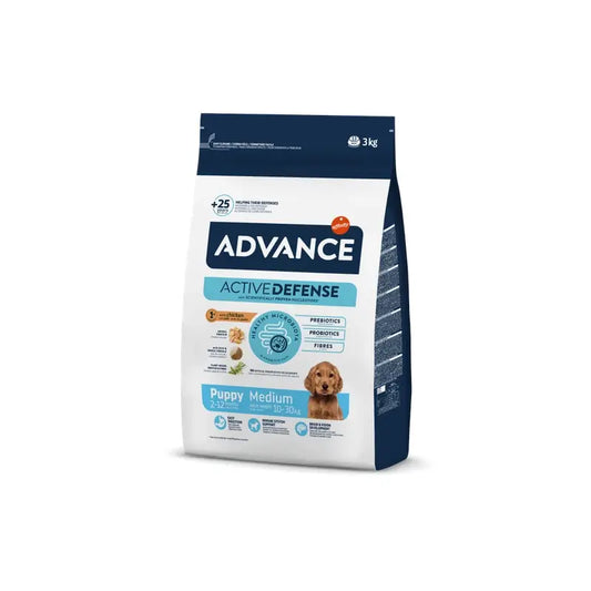 Advance Canine Puppy Medium Chicken Rice 3Kg, alimento para cães