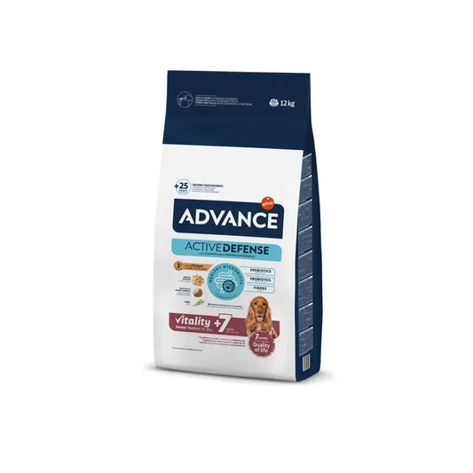 Avanço de arroz médio da Pollo Senior Pollo 12 kg