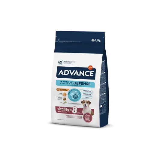 Avanço do Mini Frango Sênior Canine Rice de 1,5 kg