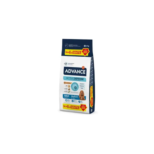 Advance Adult Medium alimento seco para cães médios com frango, 14+3 kg