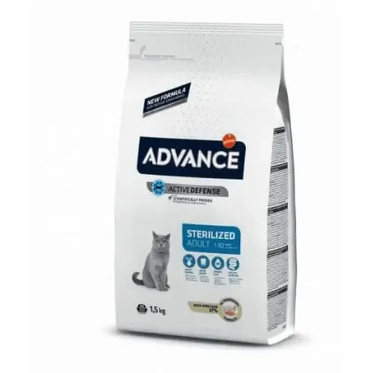 Avançar peru esterilizado para adultos felinos de 1,5 kg