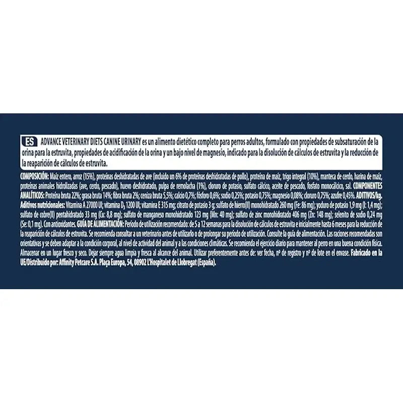 Avanço do veterinário veterinário adulto de 12 kg adulto veterinário 12 kg