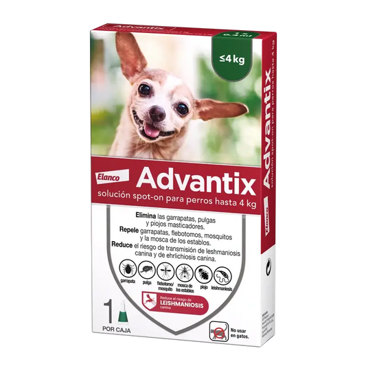 Advantix Mono Pipeta, 0,4 ml 0-4Kg