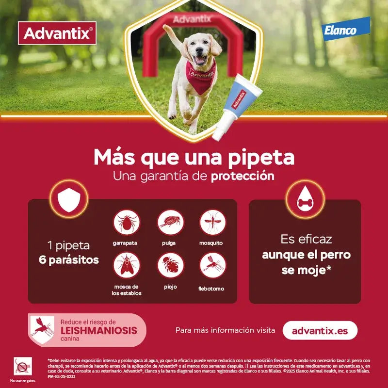 Advantix Mono Pipette, 4,0 Ml +25Kg, 2 unidades