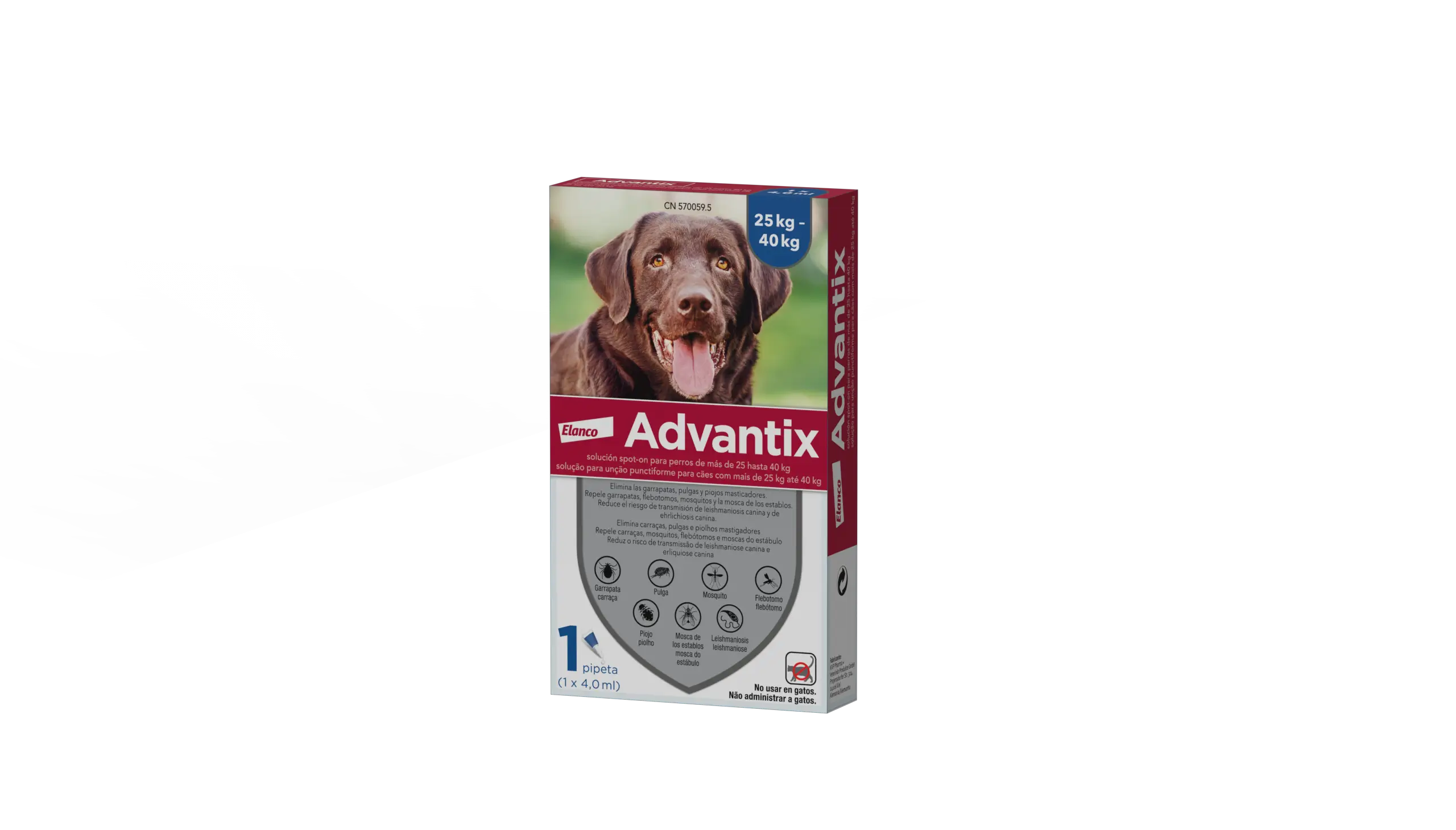 Advantix Mono Pipette, 4,0 ml +25Kg