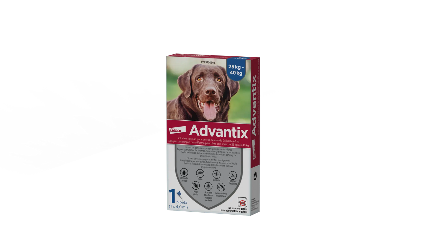 Advantix Mono Pipette, 4,0 ml +25Kg