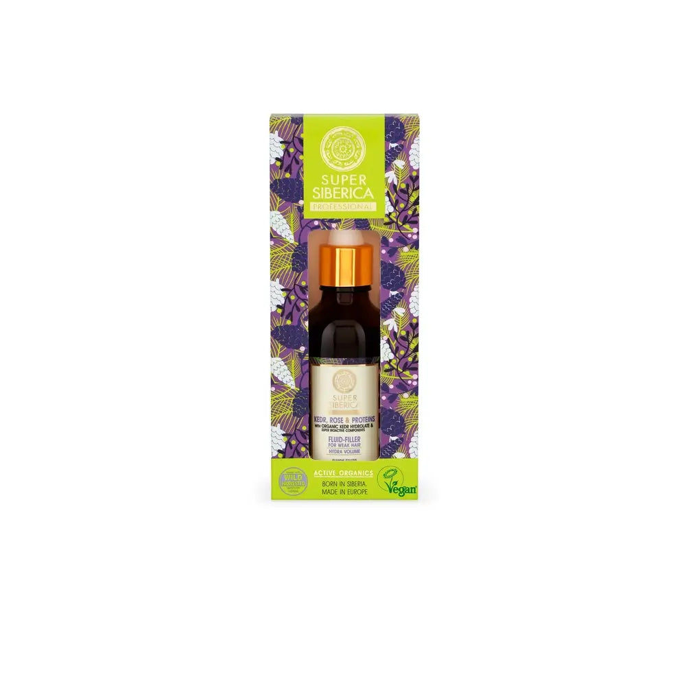 Agafja Fluido Reabastecedor de Cabelo Pinho, Rosa e Proteína, Para Cabelos Fracos, 50Ml