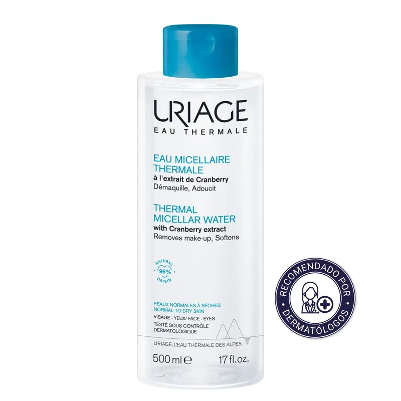 Água micelar térmica Uriage Pele normal a seca 500 ml