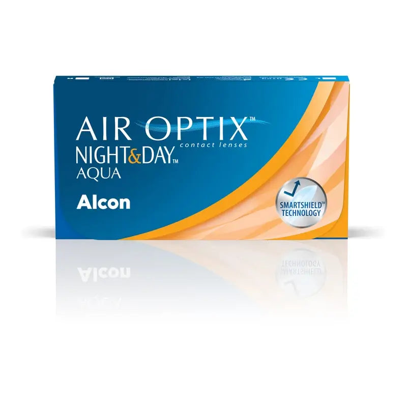 Air Optix Night&Day Aqua Spherical Lentes de Contacto Mensais, 6 unidades - -0.00, 8.6, 13.8