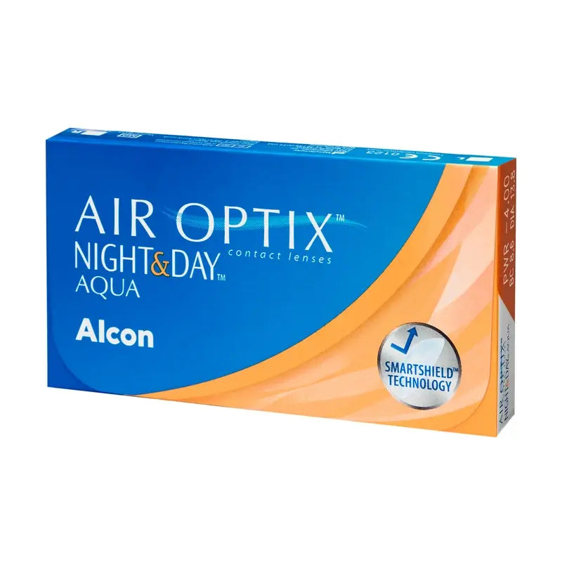 Air Optix Night&Day Aqua Spherical Lentes de Contacto Mensais, 6 unidades - -0.00, 8.6, 13.8