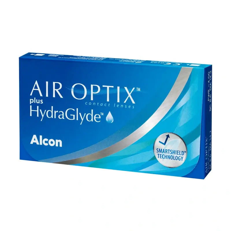 Air Optix Plus Hydraglade Lentes de Contacto Esféricas Mensais, 3 unidades - -0.50, 8.6, 14.2