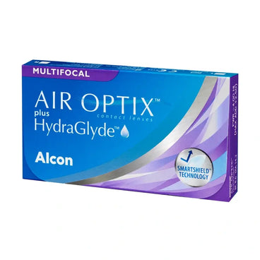 Air Optix Plus HydraGlyde Lentes Multifocais Mensais, 6 unidades