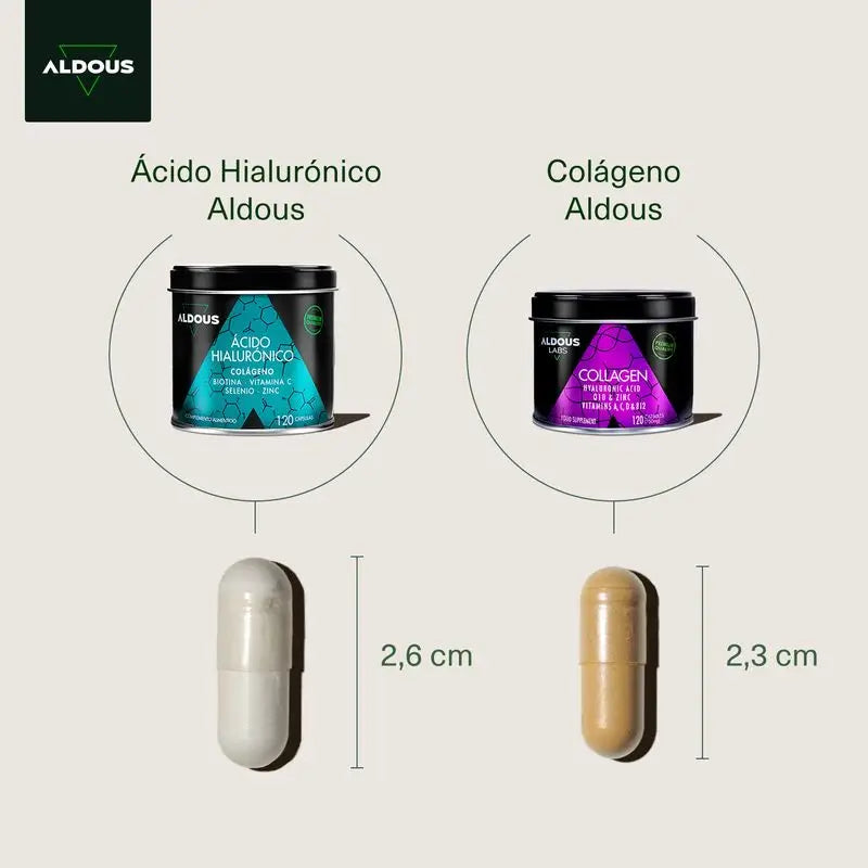 Aldous Bio Ácido Hialurónico com Colagénio, Vitaminas e Minerais, 120 cápsulas