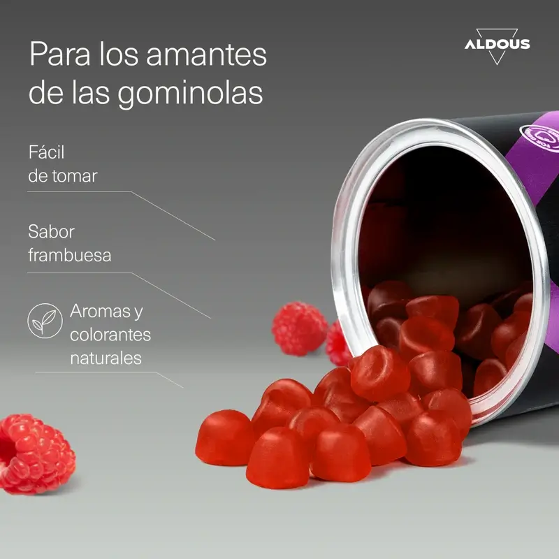 Aldous Bio Colagénio Hidrolisado com Ácido Hialurónico, Coenzima Q10, Zinco e Vitaminas, 120 gomas