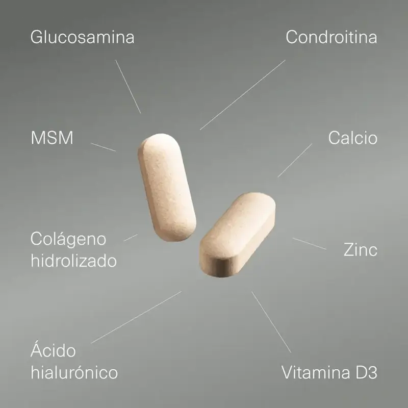 Aldous Bio Glucosamina, Condroitina, Msm, Colagénio, Ácido Hialurónico, Zinco, Cálcio e Vitamina D3 , 200 comprimidos
