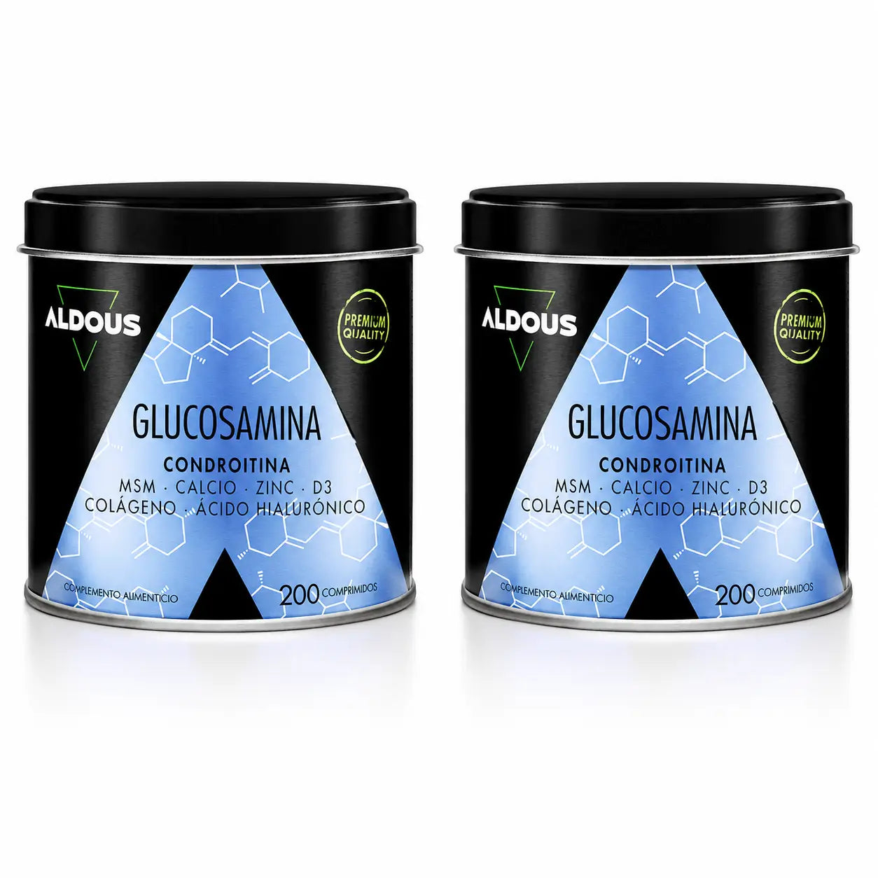 Aldous Bio Glucosamina, Condroitina, Msm, Colagénio, Ácido Hialurónico, Zinco, Cálcio e Vitamina D3 , 200 comprimidos , embalagem 2