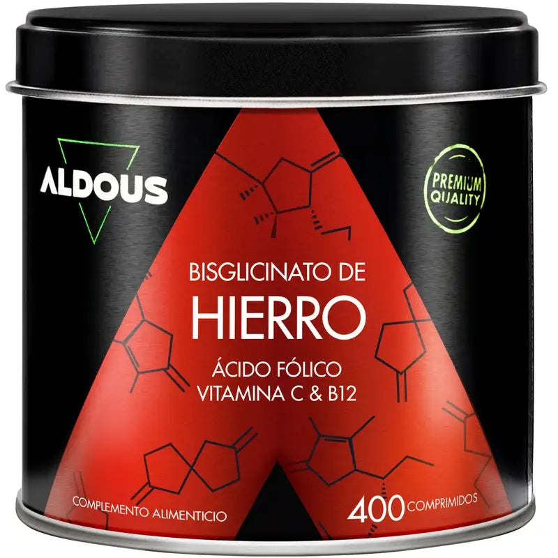 Aldous Bio Iron Vitamina C, B12 e Ácido Fólico , 200 cápsulas