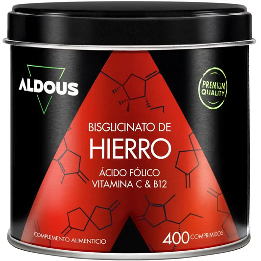 Aldous Bio Iron Vitamina C, B12 e Ácido Fólico , 200 cápsulas