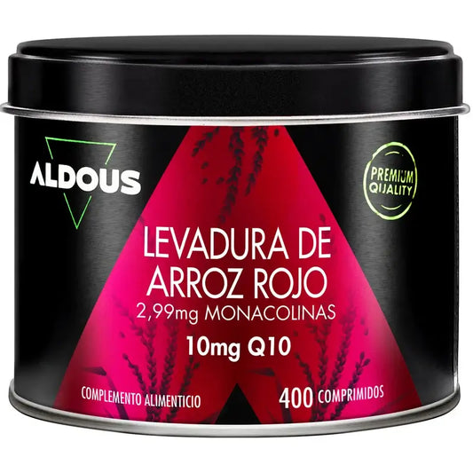Aldous Bio Aldous Levedura Vermelha de Arroz com Coenzima Q10 , 400 comprimidos