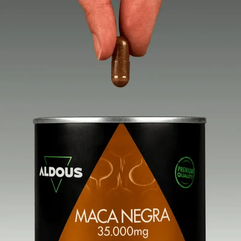 Aldous Bio Peruvian Black Maca Complex Arginina, Zinco, Vitamina C, B12 & B6 , 200 cápsulas