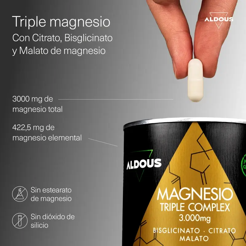Aldous Bio Magnesium Complex Triple 3000Mg, 200 cápsulas