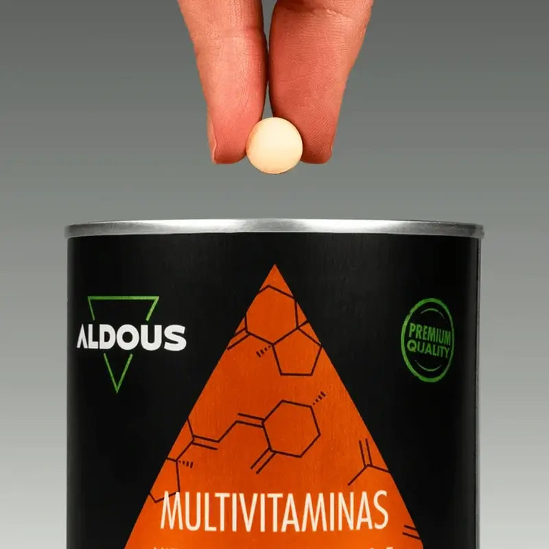 Aldous Bio Multivitamins Vitamina C, D, E, A, Vitaminas B, Biotina, Ácido Fólico, Cálcio, Zinco, Selénio , 500 comprimidos