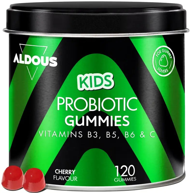 Aldous Bio Probióticos Com Vitaminas Para Crianças Em Gomas , 120 gomas